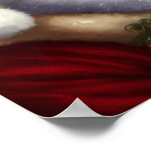 Afrikanischer Weihnachtsmann Poster (Ecke)