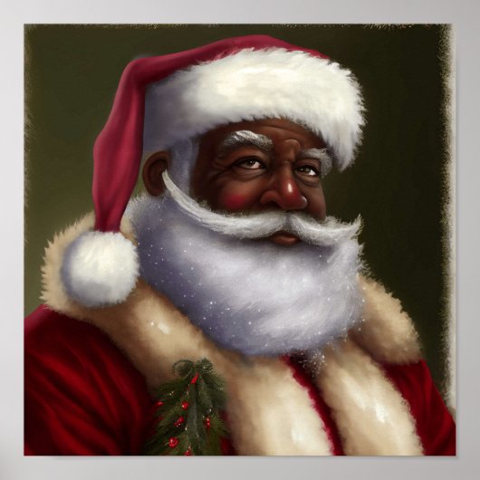 Afrikanischer Weihnachtsmann Poster (Vorne)