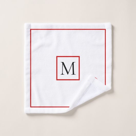 Afrikanischer Weihnachtsmann, Schneeflocken-Monogr Badhandtuch Set (Waschlappen)