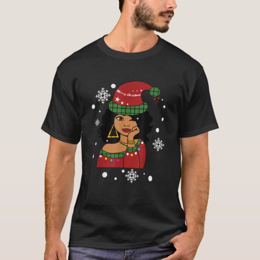 Afrikanischer Weihnachtsmann T-Shirt (Vorderseite)