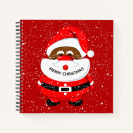 Afrikanischer Weihnachtsmann, Weihnachtsfeiertag Notizblock