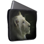 Afrikanischer Weißer Löwe Big Cat Wildlife Laptop Laptopschutzhülle (Vorne Rechts)