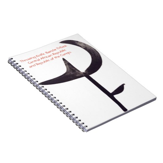 Afrikanischer werfender Messer-Entwurf Notizblock (Rechte Seite)