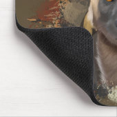Afrikanischer Wilder Hund Erde Tones Wildlife Mousepad (Ecke)
