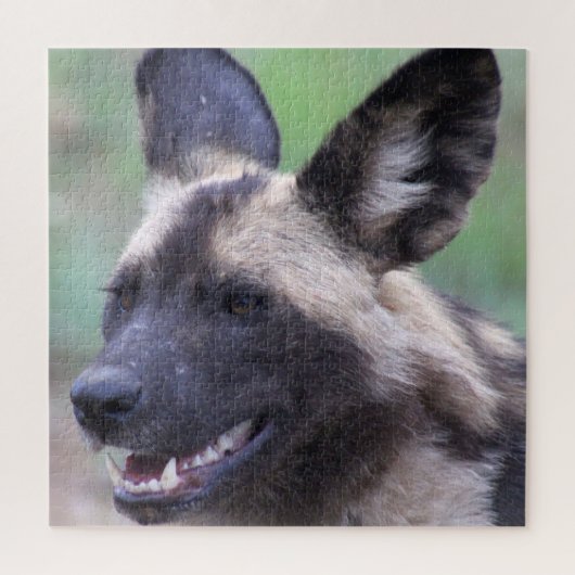 Afrikanischer Wildhund (Gemalter Hund) Puzzle (Vertikal)