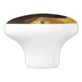 Afrikanischer Wildhund Keramikknauf (Seitenansicht)