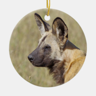 Afrikanischer Wildhund Keramikornament