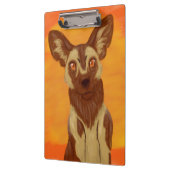 Afrikanischer Wildhund Klemmbrett (Links)