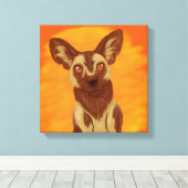Afrikanischer Wildhund Leinwanddruck (Insitu (Holzboden))