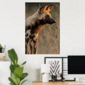 Afrikanischer Wildhund (Lycaon Pictus), Krüger Poster (Heimbüro)