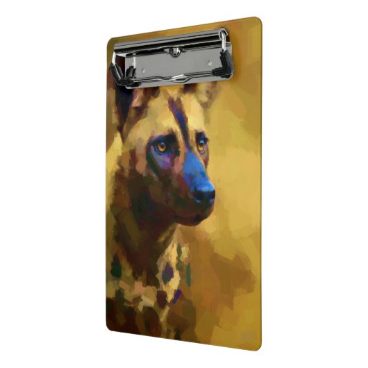 Afrikanischer Wildhund Mini Klemmbrett (Gewinkelt2)