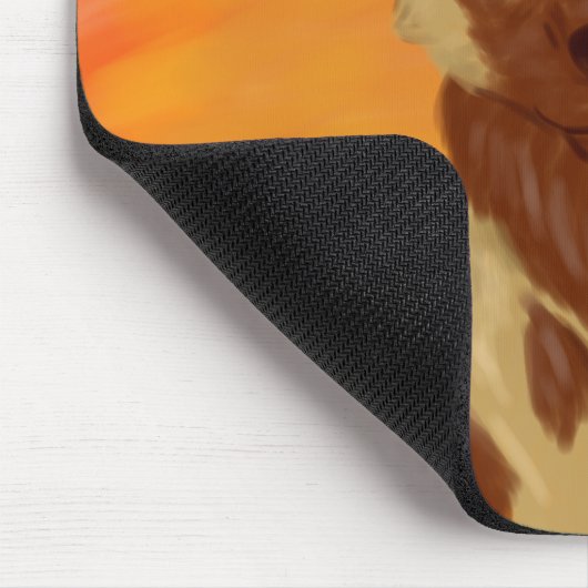Afrikanischer Wildhund Mousepad (Ecke)