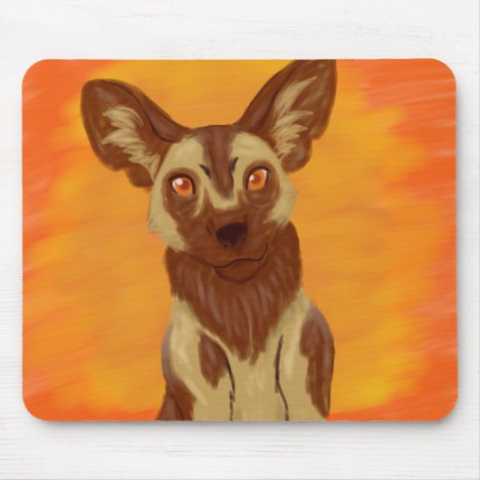 Afrikanischer Wildhund Mousepad (Vorne)
