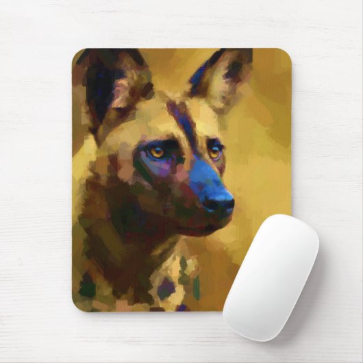 Afrikanischer Wildhund Mousepad (Mit Mouse)