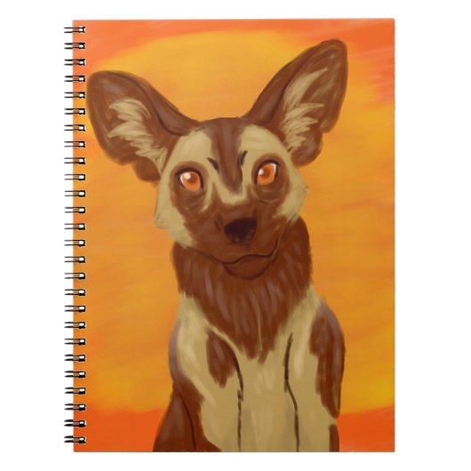 Afrikanischer Wildhund Notizblock (Vorderseite)