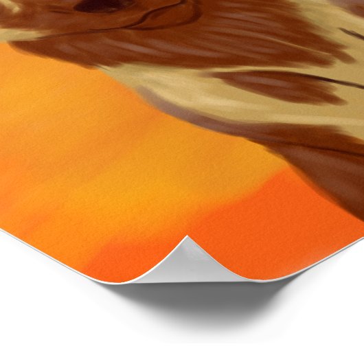 Afrikanischer Wildhund Poster (Ecke)