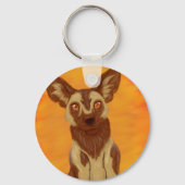 Afrikanischer Wildhund Schlüsselanhänger (Vorderseite)