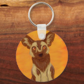 Afrikanischer Wildhund Schlüsselanhänger (Vorderseite)
