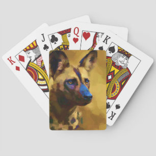 Afrikanischer Wildhund Spielkarten