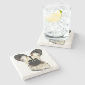 Afrikanischer Wildhund Steinuntersetzer (Seitenansicht)