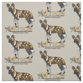 Afrikanischer Wildhund Stoff (Muster)