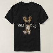 Afrikanischer Wildhund T-Shirt (Design vorne)