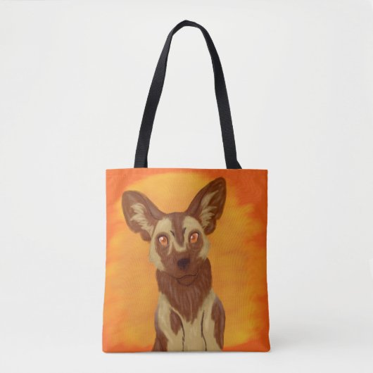 Afrikanischer Wildhund Tasche (Vorderseite)