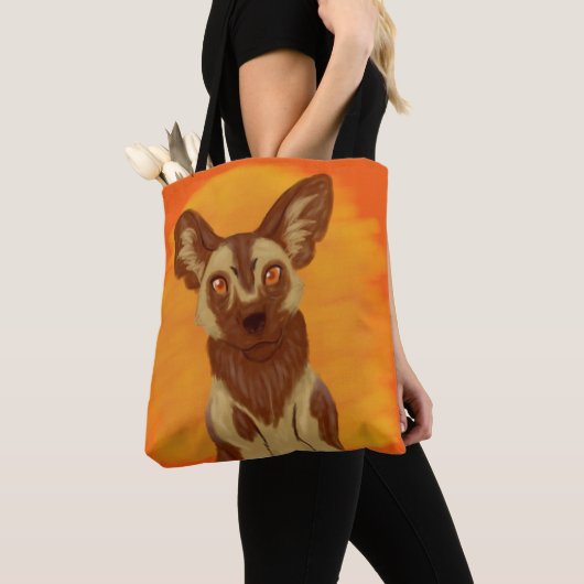 Afrikanischer Wildhund Tasche (Von Nahem)