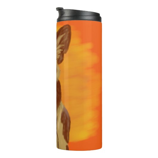 Afrikanischer Wildhund Thermosbecher (Nach rechts gedreht)