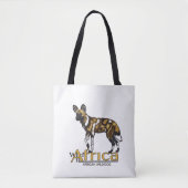 Afrikanischer Wildhund. Wild Afrika Tasche (Vorderseite)