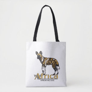 Afrikanischer Wildhund. Wild Afrika Tasche