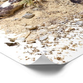 Afrikanischer Wildhund zeigt seine Zähne Poster (Ecke)