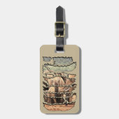 Afrikanischer Wildtier-Leibwächter Gepäckanhänger (Vorderseite vertikal)