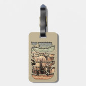 Afrikanischer Wildtier-Leibwächter Gepäckanhänger (Rückseite vertikal)