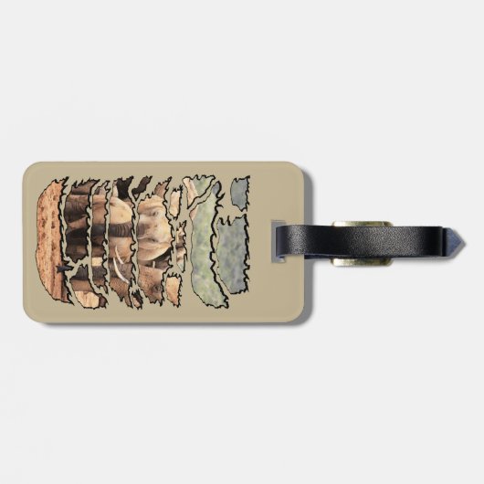 Afrikanischer Wildtier-Leibwächter Gepäckanhänger (Rückseite horizontal)