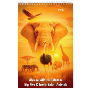 Afrikanischer Wildtierkalender – Big Five & Ikonis Kalender
