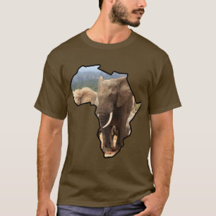 Afrikanischer Wildtierkontinent Elephant Bull T-Shirt