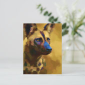 Afrikanischer Wunderhund Postkarte (Stehend Vorderseite)
