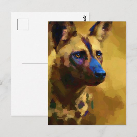 Afrikanischer Wunderhund Postkarte (Vorne/Hinten)