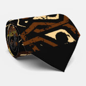 Afrikanischer Zulu-Entwurf Krawatte (Gerollt)