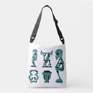 afrikanisches abstraktes, modernes Portrait nach d Tragetaschen Mit Langen Trägern