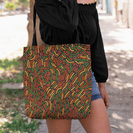 Afrikanisches Abstraktes Muster Tasche