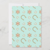 Afrikanisches amerikanisches Cowgirl auf Pferden G Einladung (Rückseite)