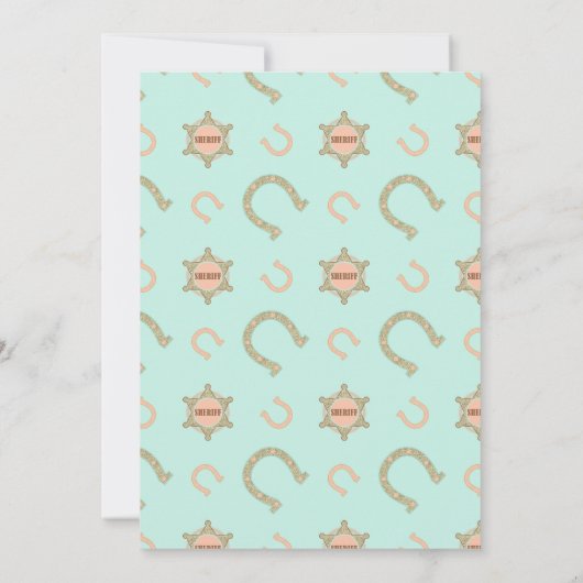 Afrikanisches amerikanisches Cowgirl auf Pferden G Einladung (Rückseite)