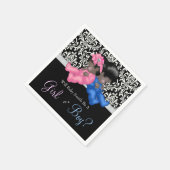 Afrikanisches amerikanisches Geschlecht offenbart  Serviette (Ecke)