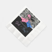 Afrikanisches amerikanisches Geschlecht offenbart Serviette (Ecke)