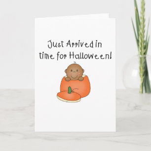 Afrikanisches amerikanisches KinderHalloween gerad Karte