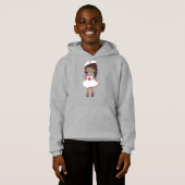 Afrikanisches amerikanisches Mädchen, Bootsführer, Hoodie (Vorne ganz)