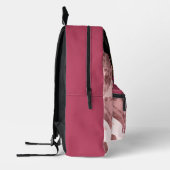 Afrikanisches amerikanisches Mädchen mit positiven Bedruckter Rucksack (Links)