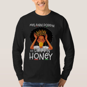 Afrikanisches amerikanisches Mädchen mit Stolz auf T-Shirt